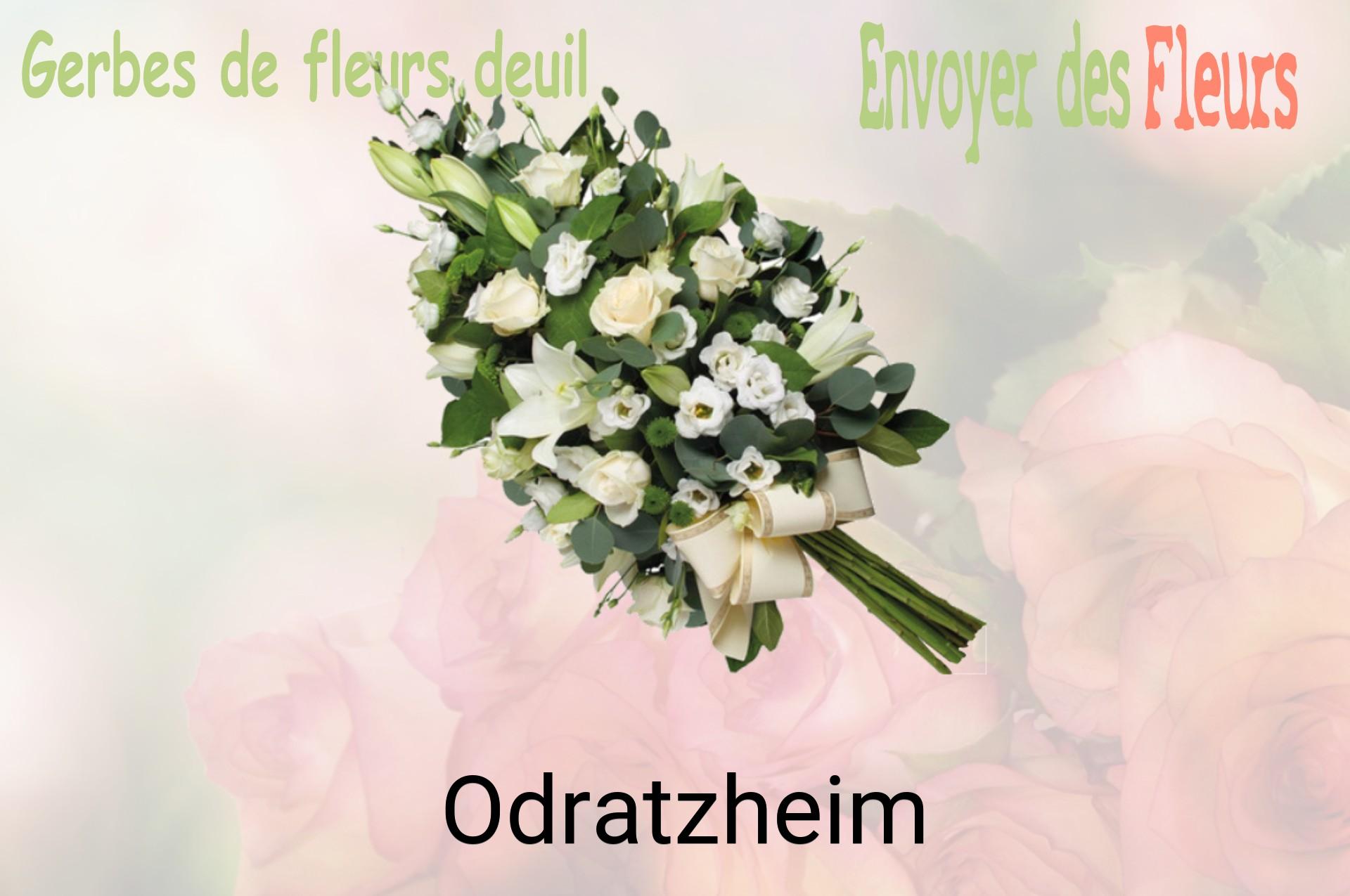 Gerbe de fleurs de deuil livrée à Odratzheim